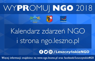 Kalendarz zdarzeń NGO i strona ngo.leszno.pl